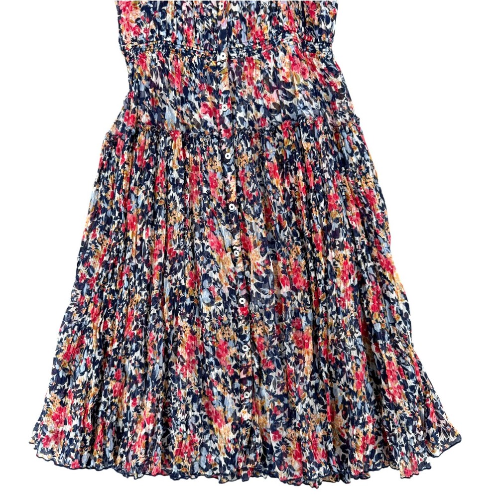 Sundance Clarisse Floral Dress Small Midi Tiered Smocked Waist Cottagecore Boho - Picture 4 of 9